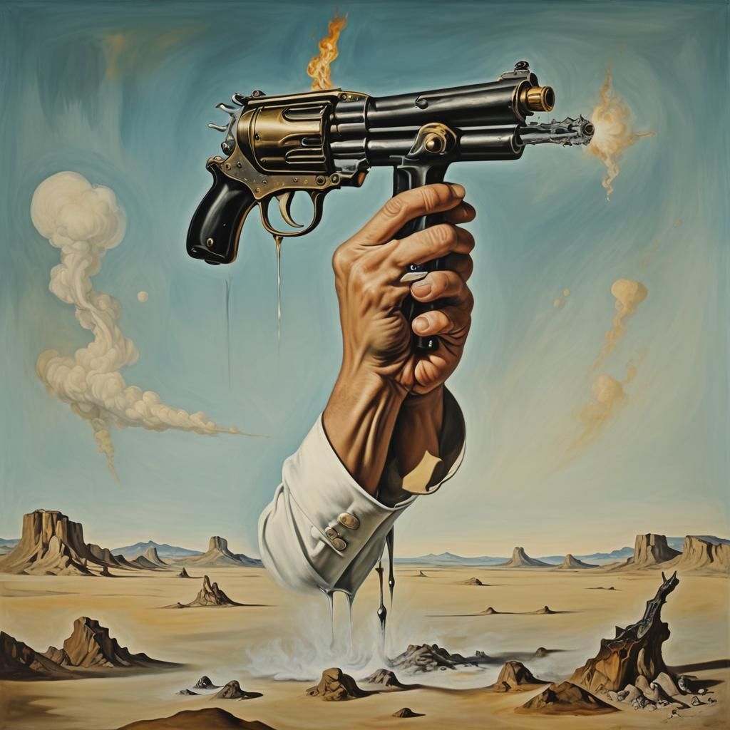 Surreal Oversized Weapon Inspired by Salvador Dali