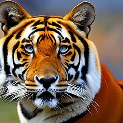 Tiger Ablaze: Fur Transformed to Flames