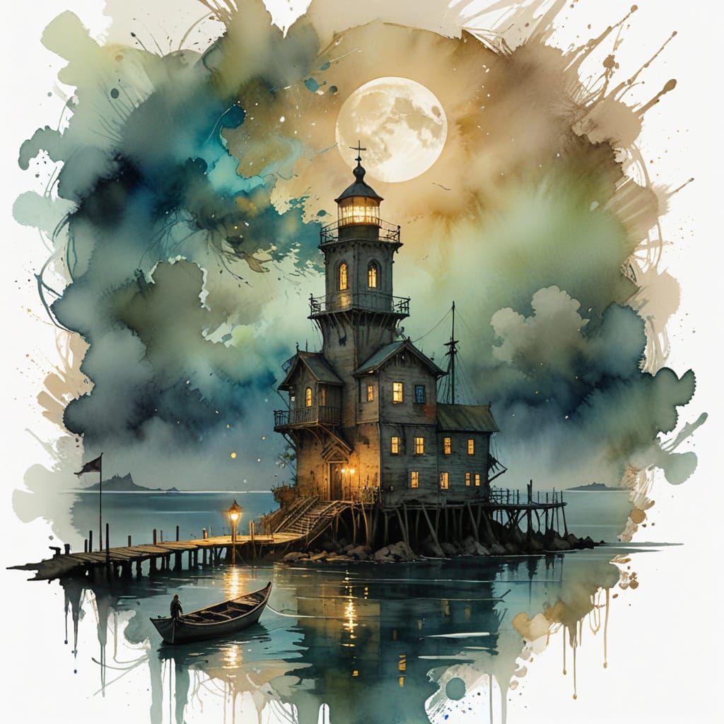 Whispers of Forgotten Journeys Under a Full Moon