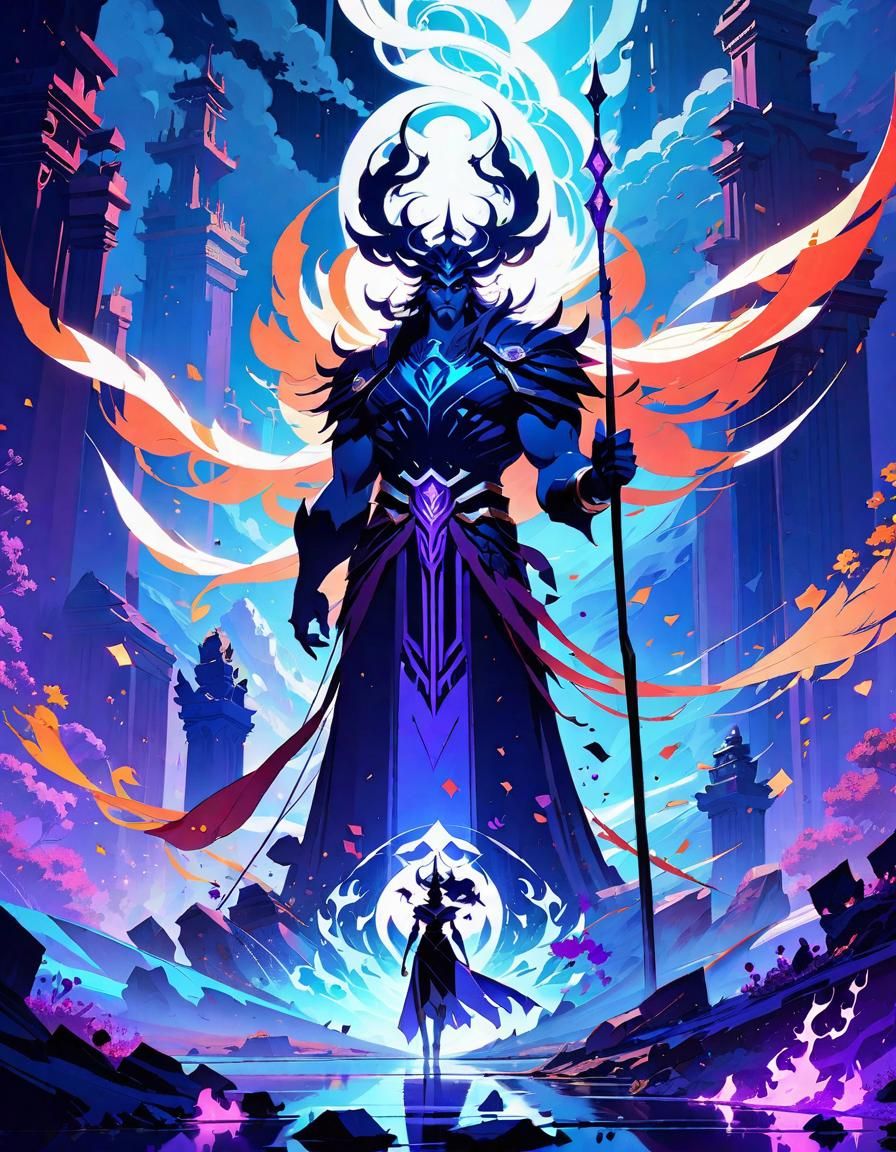 Goddess in Hades Style Concept Art