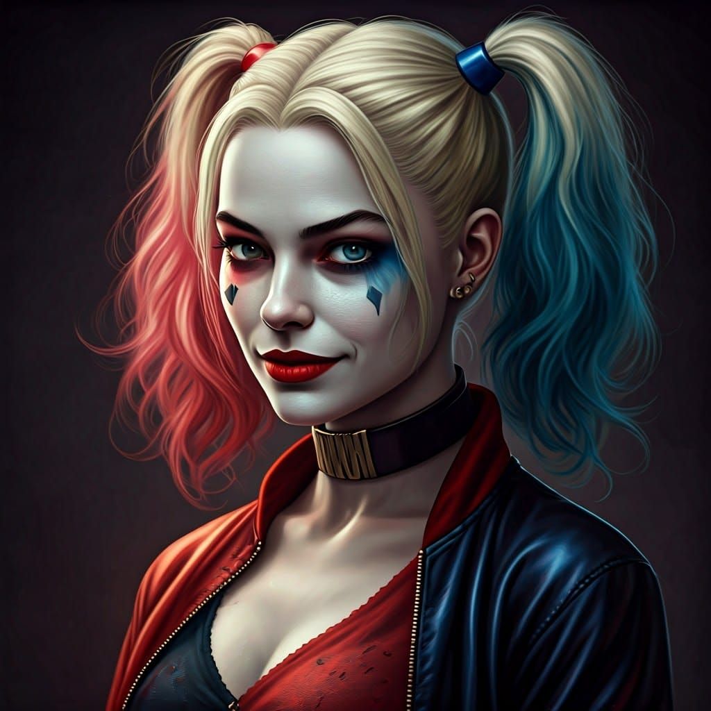 Harley Quinn Detailed Matte Painting