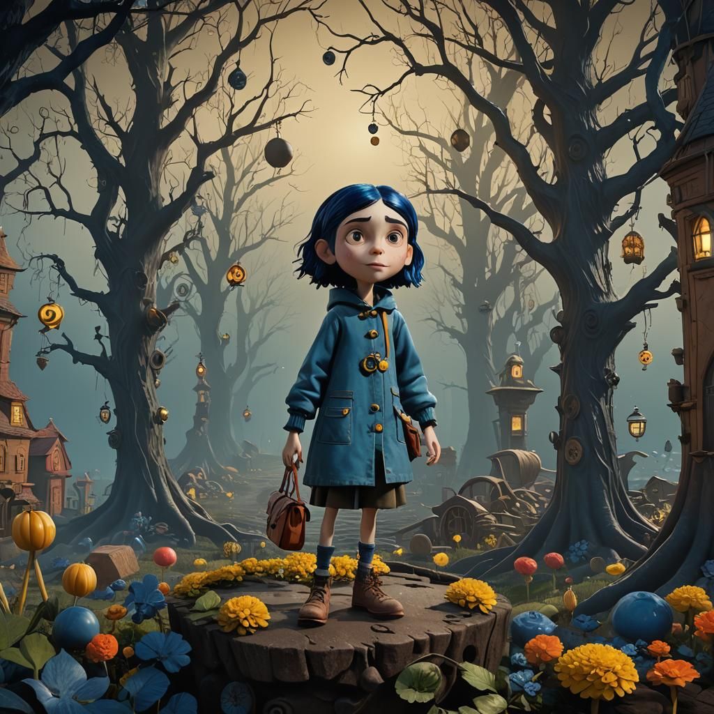 Coraline Fanstasy Concept Art in Deep Color
