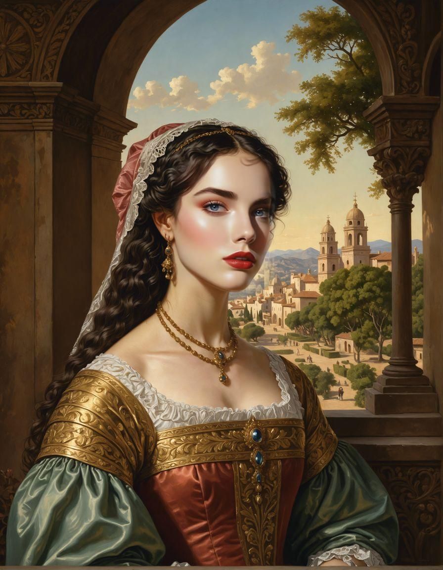 Gray Aesthetic Spanish Colonial Portrait: ISTJ 1w2