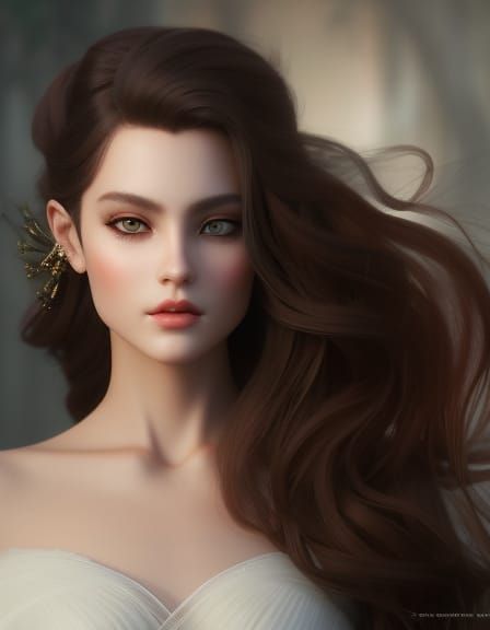 Ethereal Fantasy Portrait of a Beautiful Woman