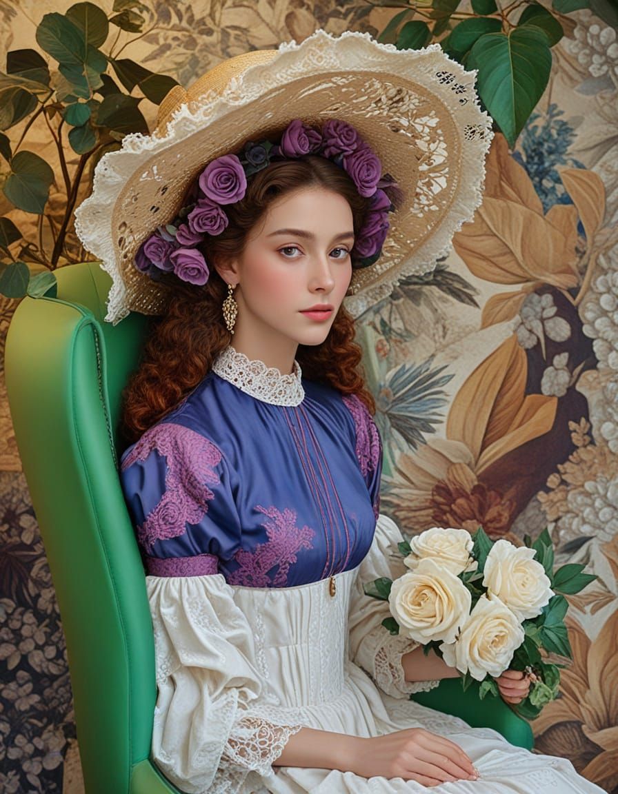 Elegant Lady in a Soft Golden Light