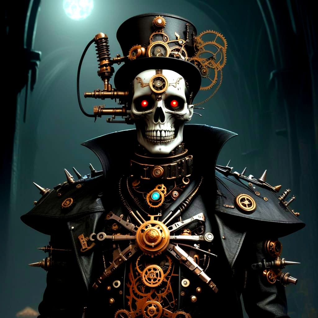 Steampunk Gothic Cenobite Horror Masterpiece