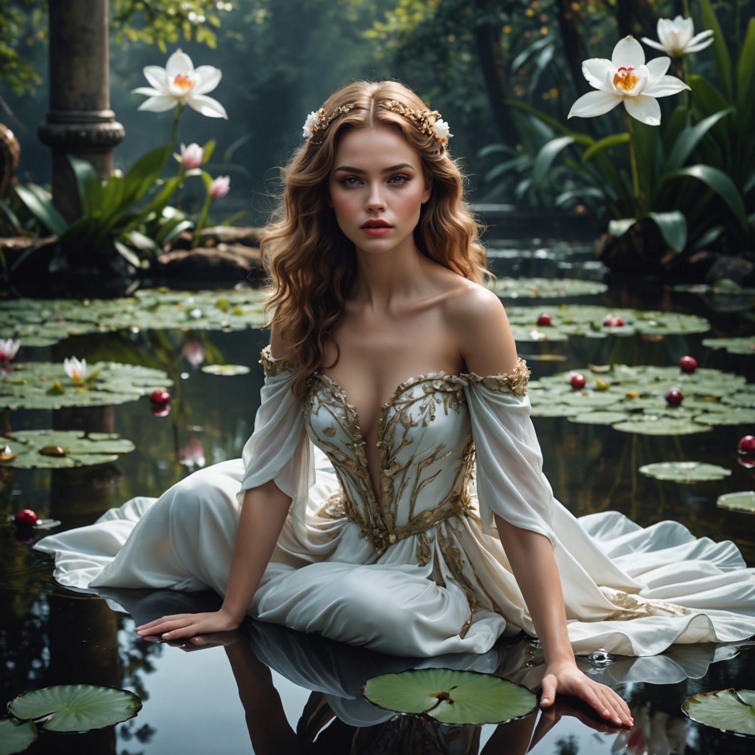 Ethereal Fallen Angel in Hyperrealistic Fashion Editorial