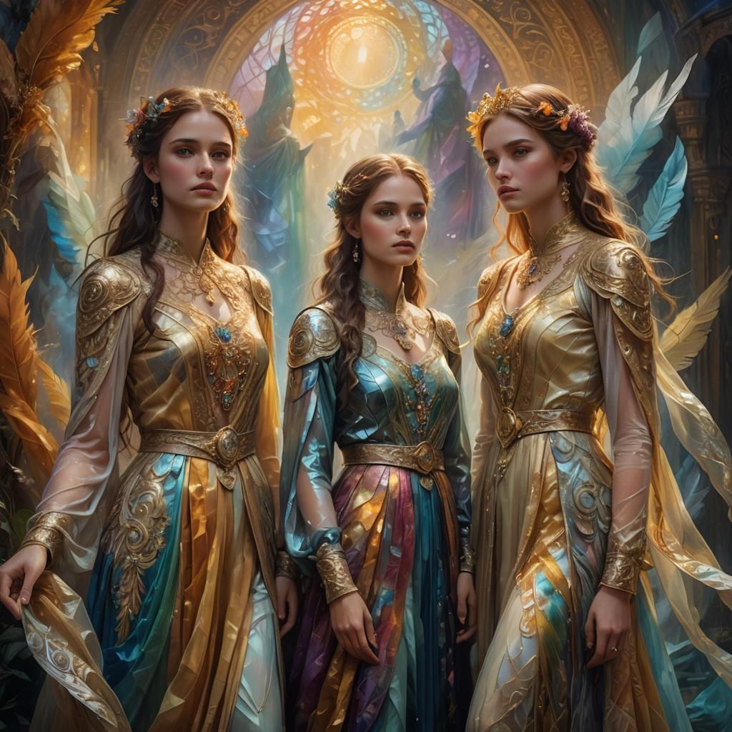 Mystical Women in Dreamlike Fantasy Art