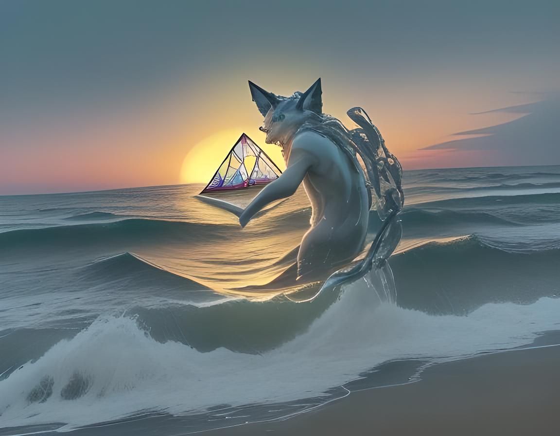 Surreal 1990s Malls with AI Art and Energy Waves