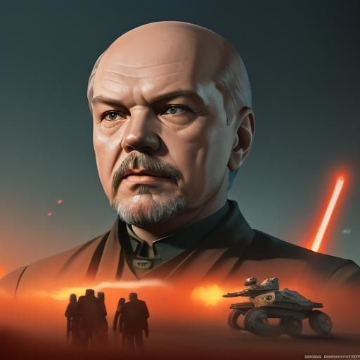 Lenin in Star Wars: Hyperrealistic Concept Art