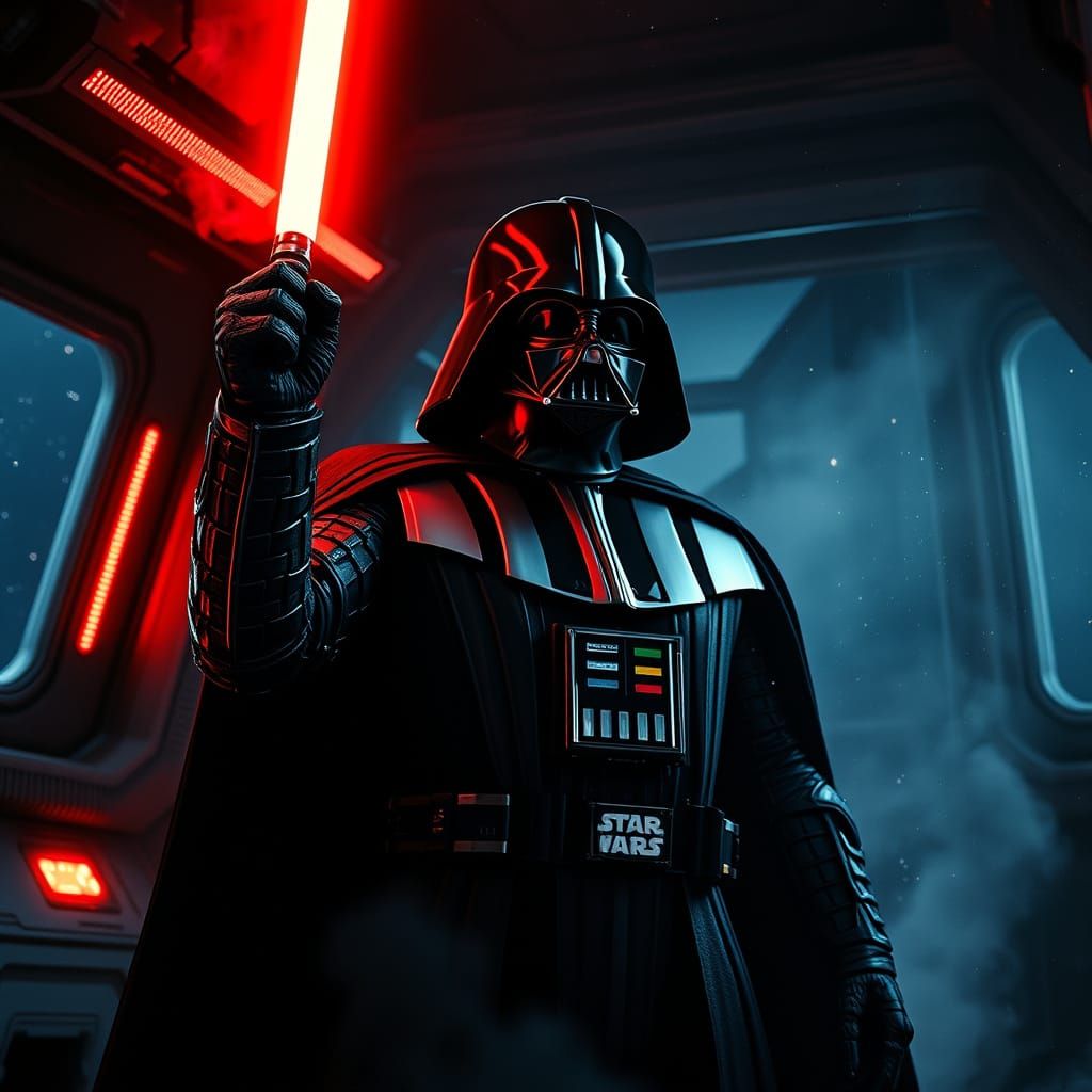 Dark Lord of the Galaxy in Cyberpunk Armor