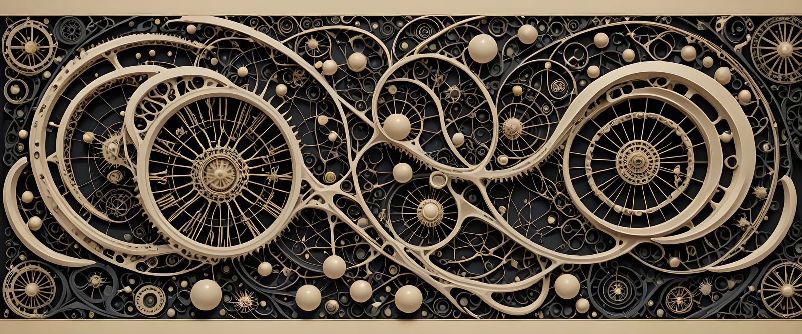 Sacred Geometry Mandalas in Hyperadaptive Black Coral