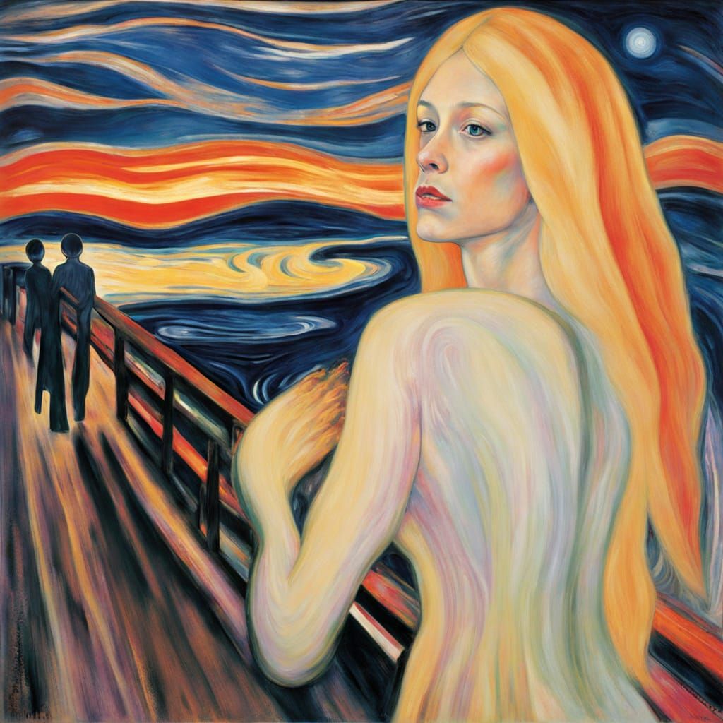 Astral Expressionist Shimmers in Twilight Haze