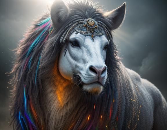 Hyperrealistic Charcoal Sketch of Hylonome Centauride