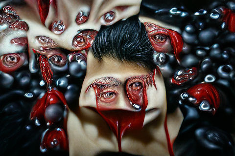 Close-Up of Vibrant Red Bloodberries