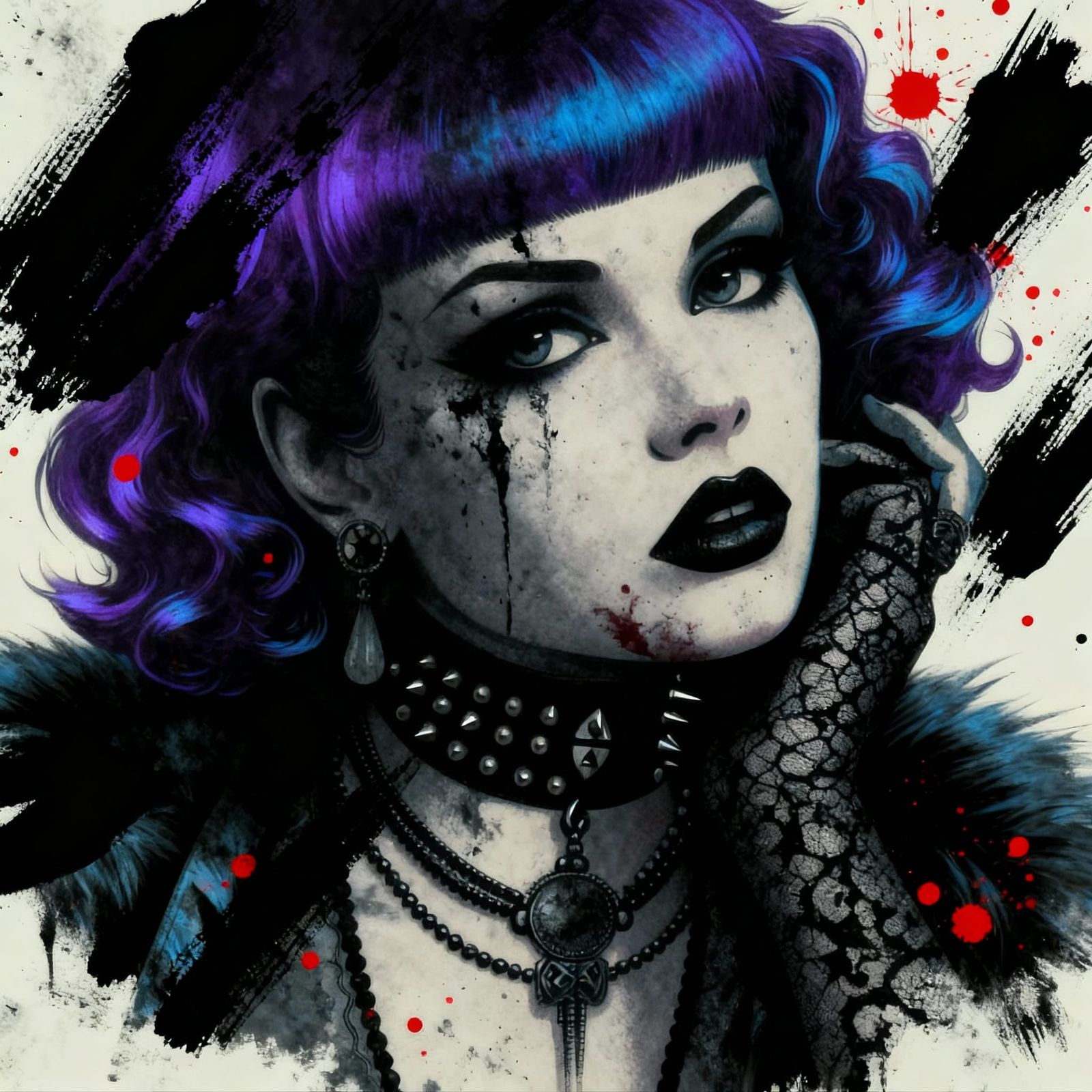 Abstract Digital Art Creation in Progress