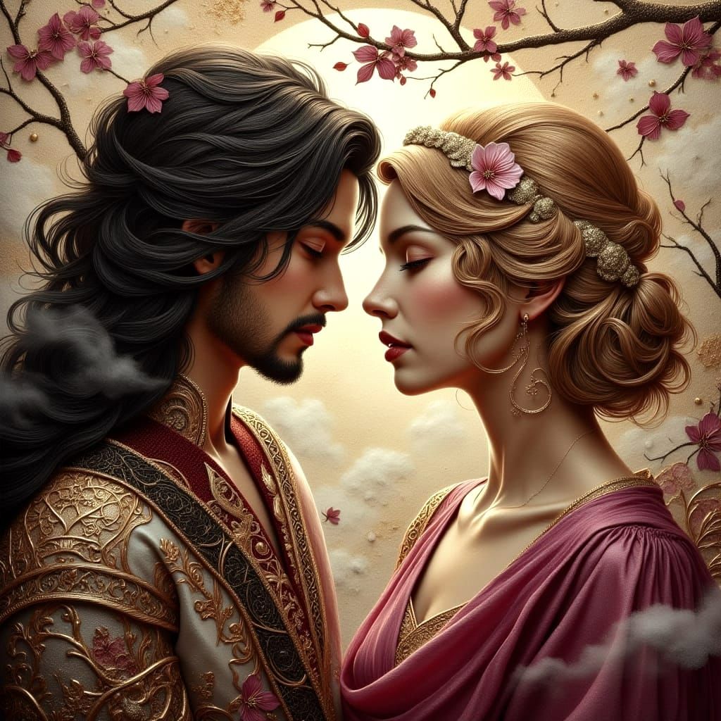 Tender Moment in Golden Light