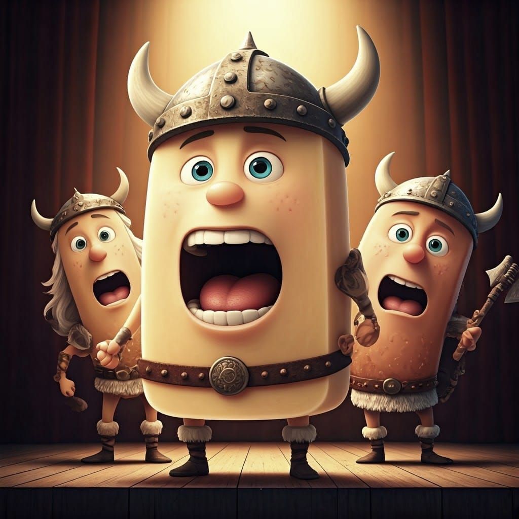 Hyperrealist Soap Opera Characters Sing as Vikings