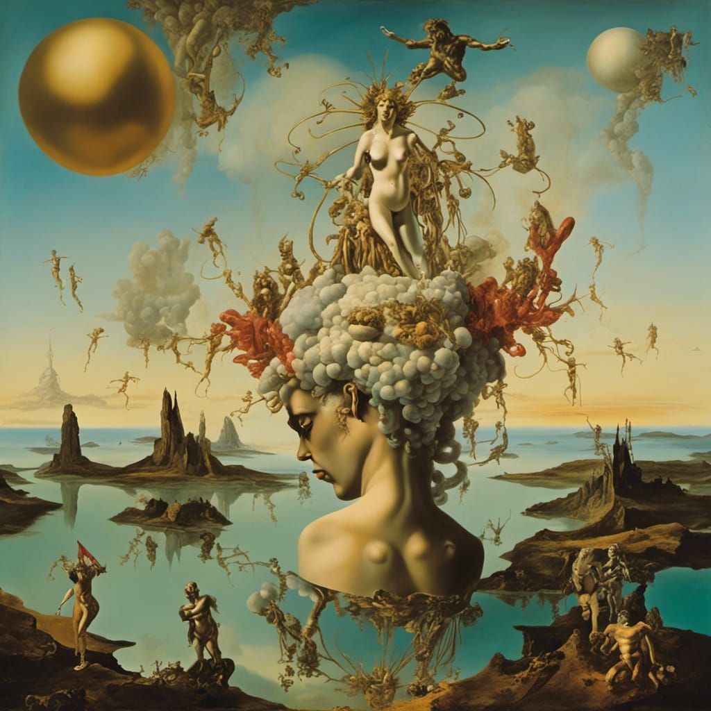 Venus in Surrealist Style of Salvador Dali