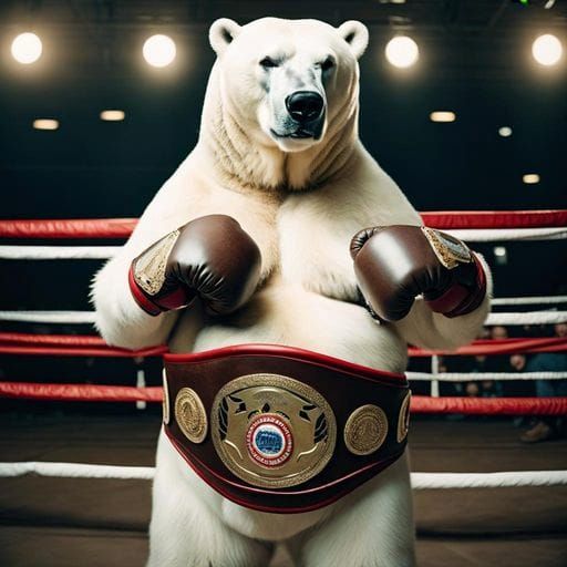 Obese Polar Bear Boxer Wins! Dreamy 4K Portrait