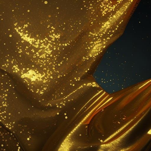 Reflective Gold Foil Glitter Metallic Texture