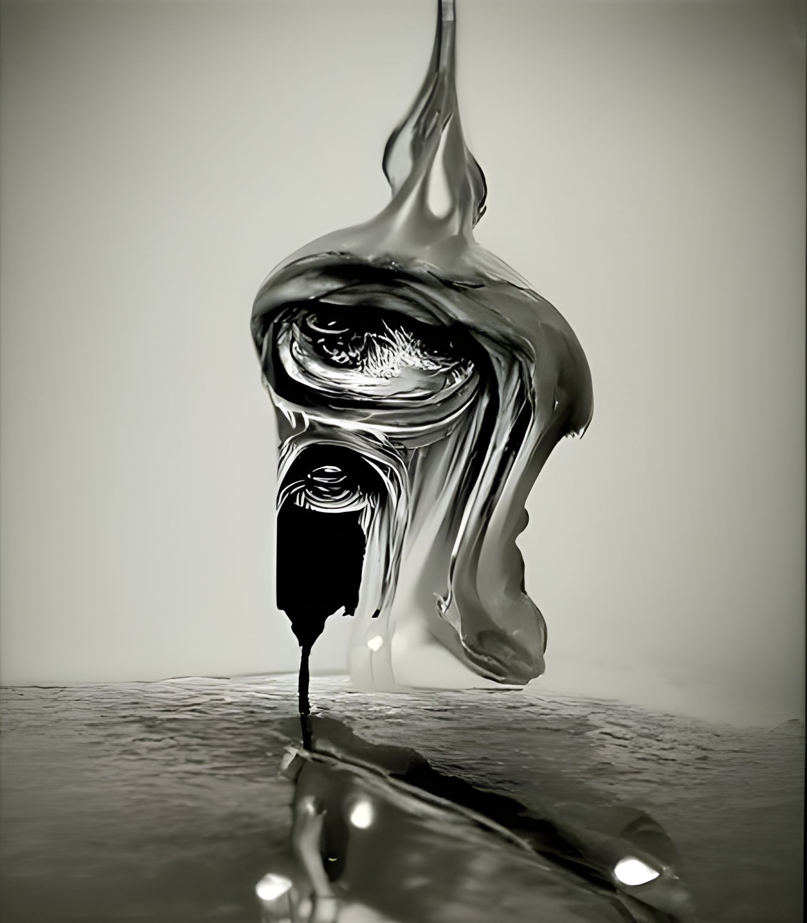 Dog melts into nothingness