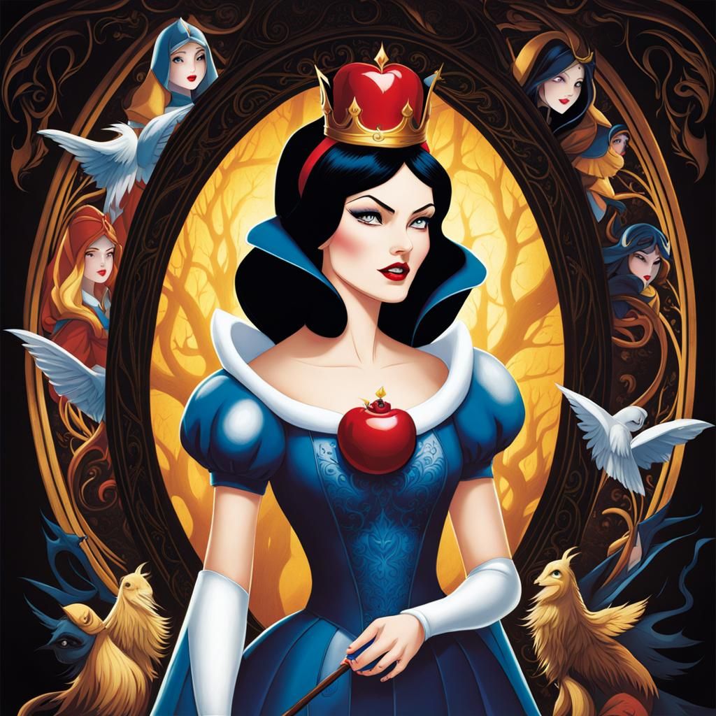 Dark Queen Snow White with Ominous Powers
