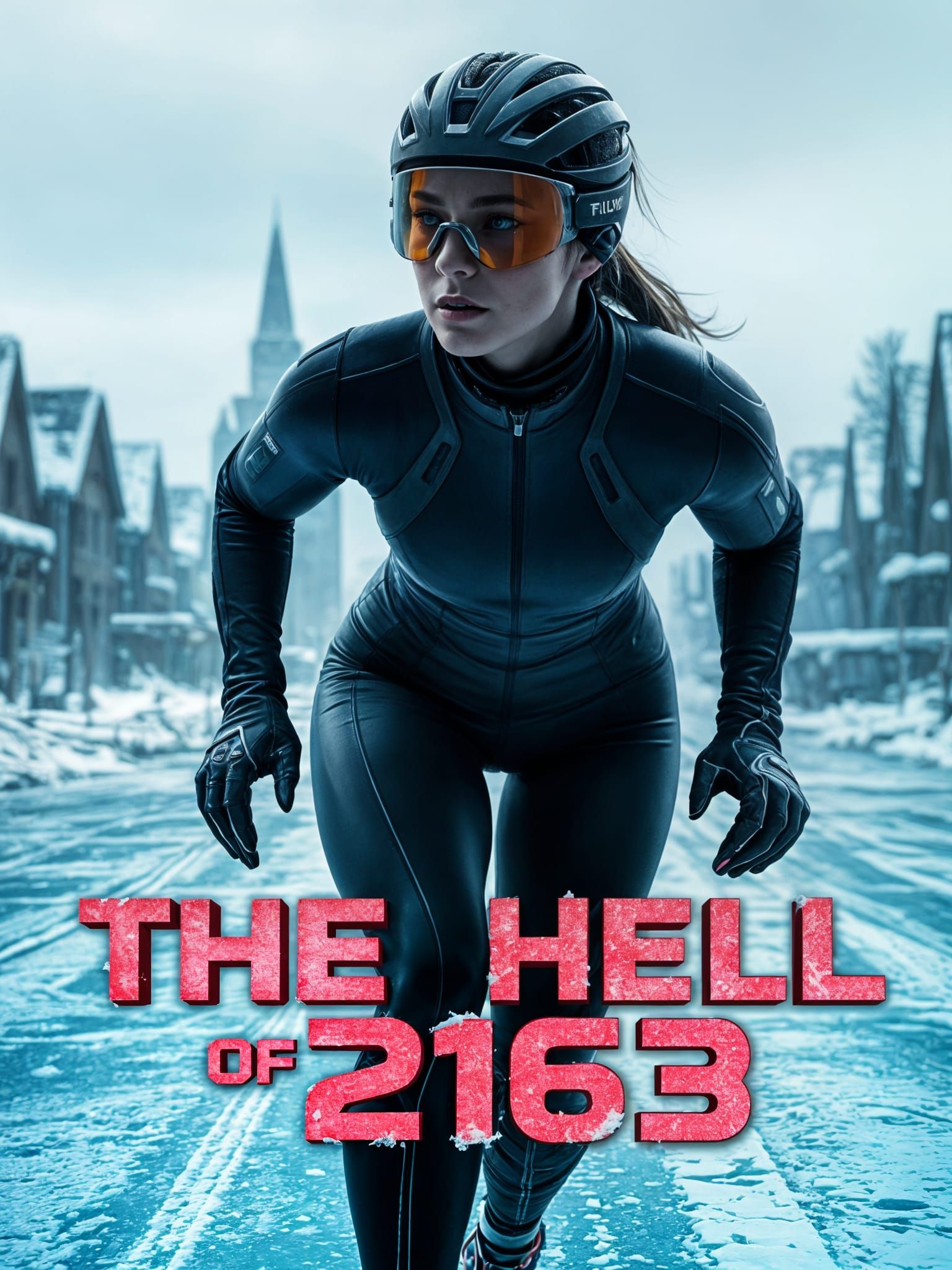 Post Apocalyptic Speed Skater Thunders Through Frozen Wastel...