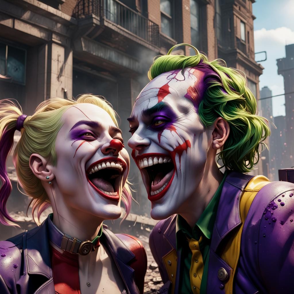 Joker and Harley Quinn: Dark Fantasy Bombing Aftermath