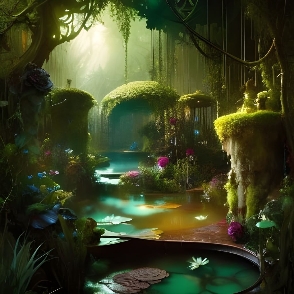 Dreamy Overgrown Garden: Fairytale Borderland Fantasycore