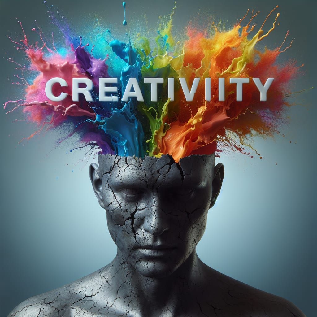 Explosive Creativity: Rainbow Paint Splatter in 8k