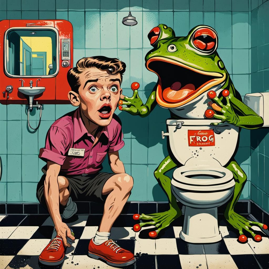 "I heard there's a frog in the gas station bathroom!" III