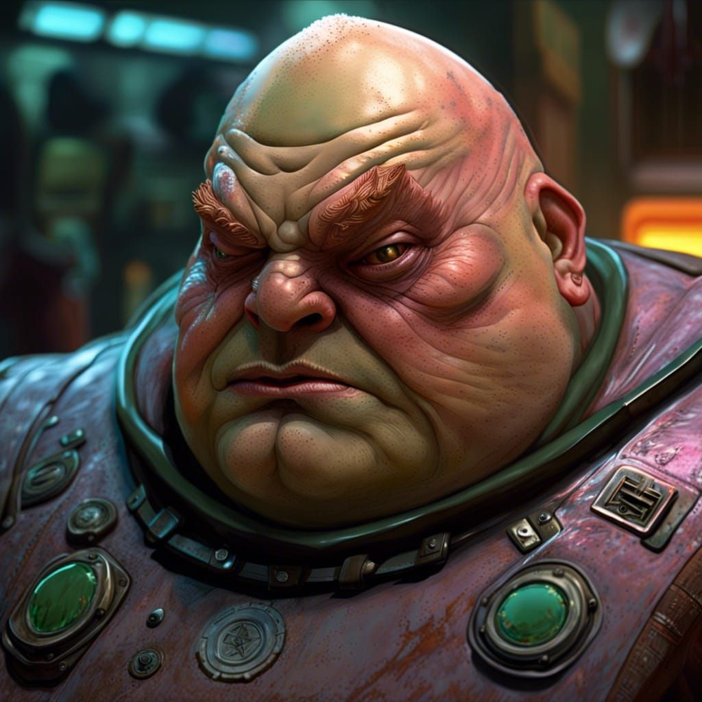 Baron Harkonnen: Hyperrealistic Sci-Fi Portrait
