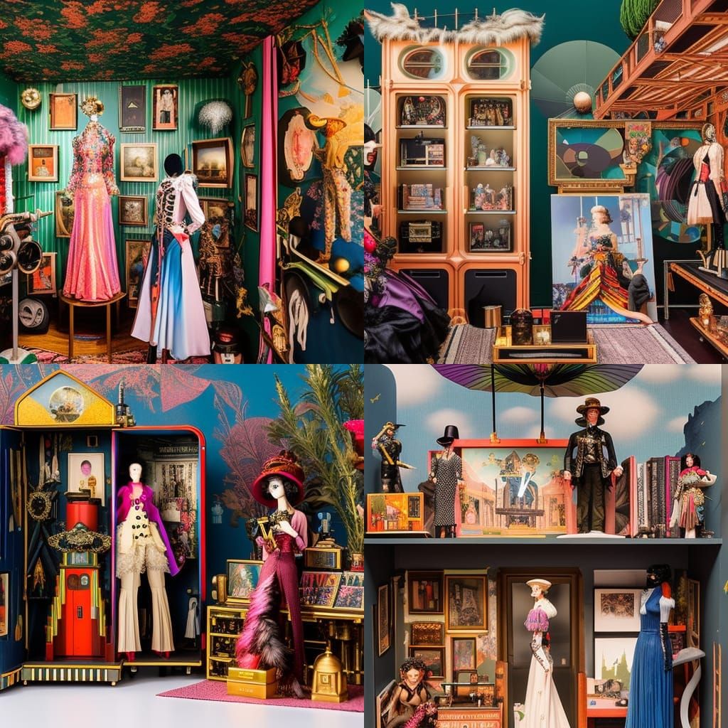 Dieselpunk Art Studio: A Maximalist Diorama