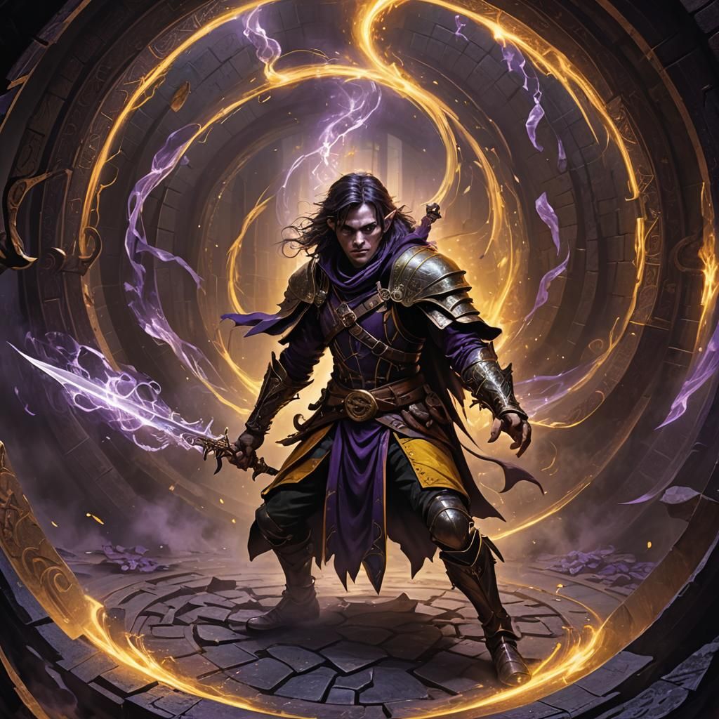 Mystical Half-Elf Rogue with Psychic Powers