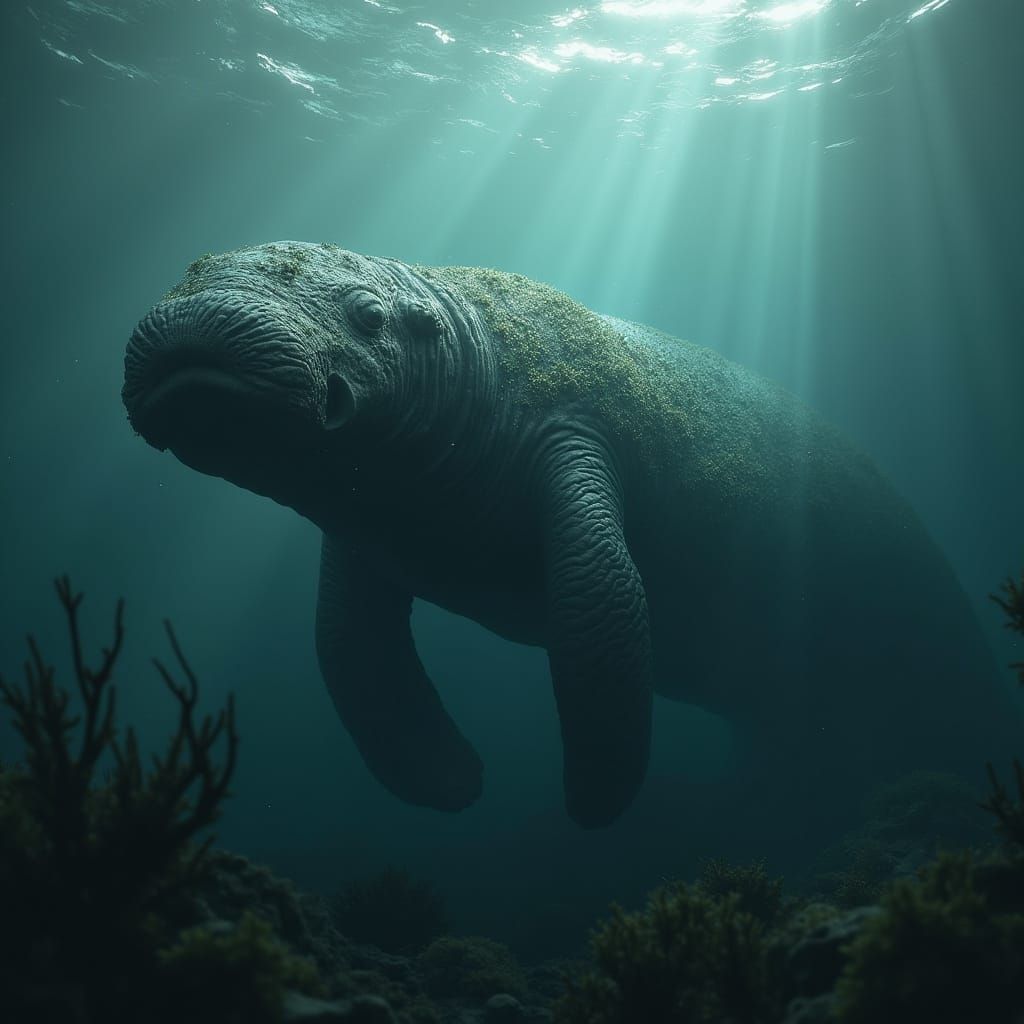 Majestic Bogwhale in Murky Swamp Waters