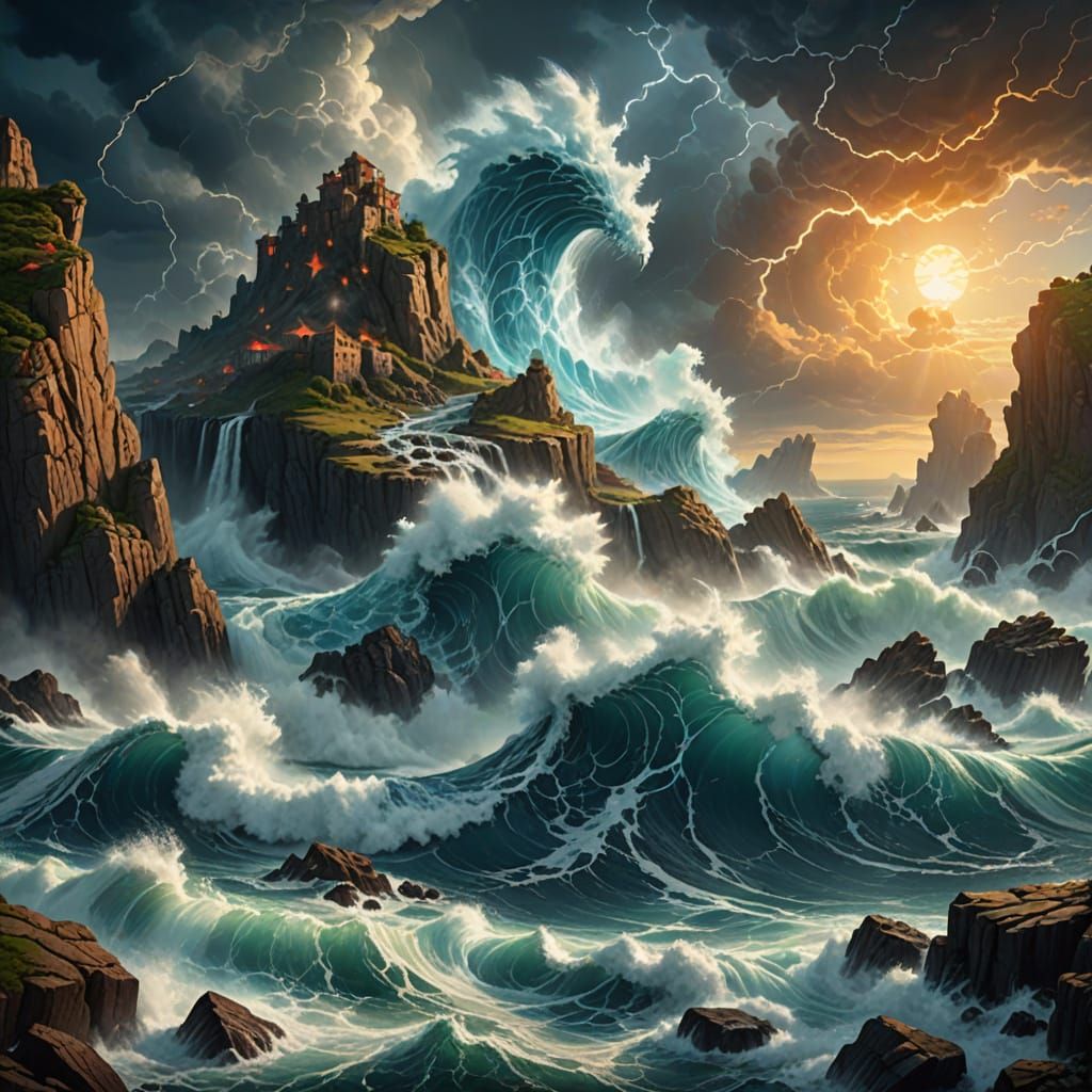 Epic Fantasy Gods Collide in Turbulent Seas