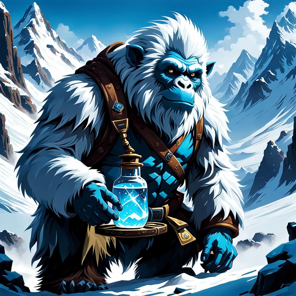 The Alchemist Yeti in a Fantasy Setting