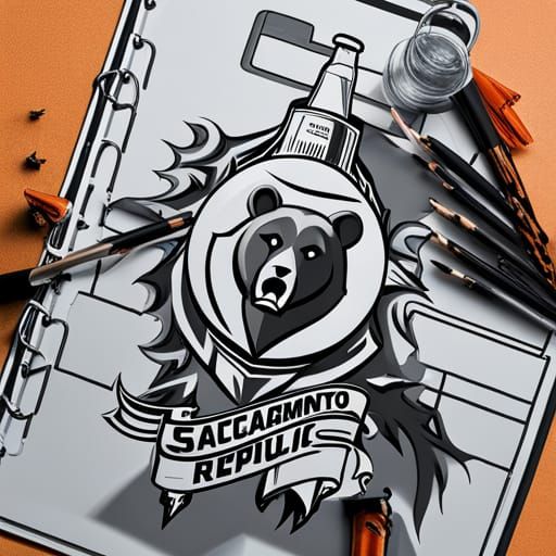 Sacramento Republic FC Logo Concept: Grizzly Bear Sketch