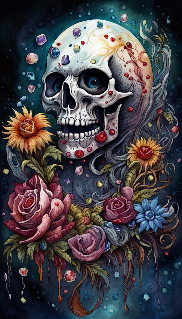 Horrific Death Scene in Hyperrealistic Watercolor