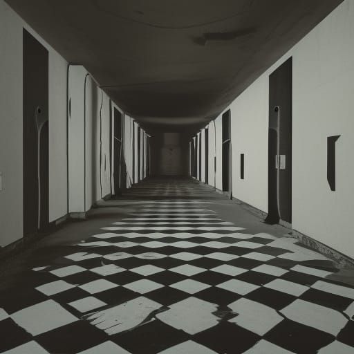 Dreamlike 90's Tunnels in Matte Painting Style