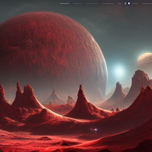 Alien Planet of Flesh: Detailed Fantasy Concept Art