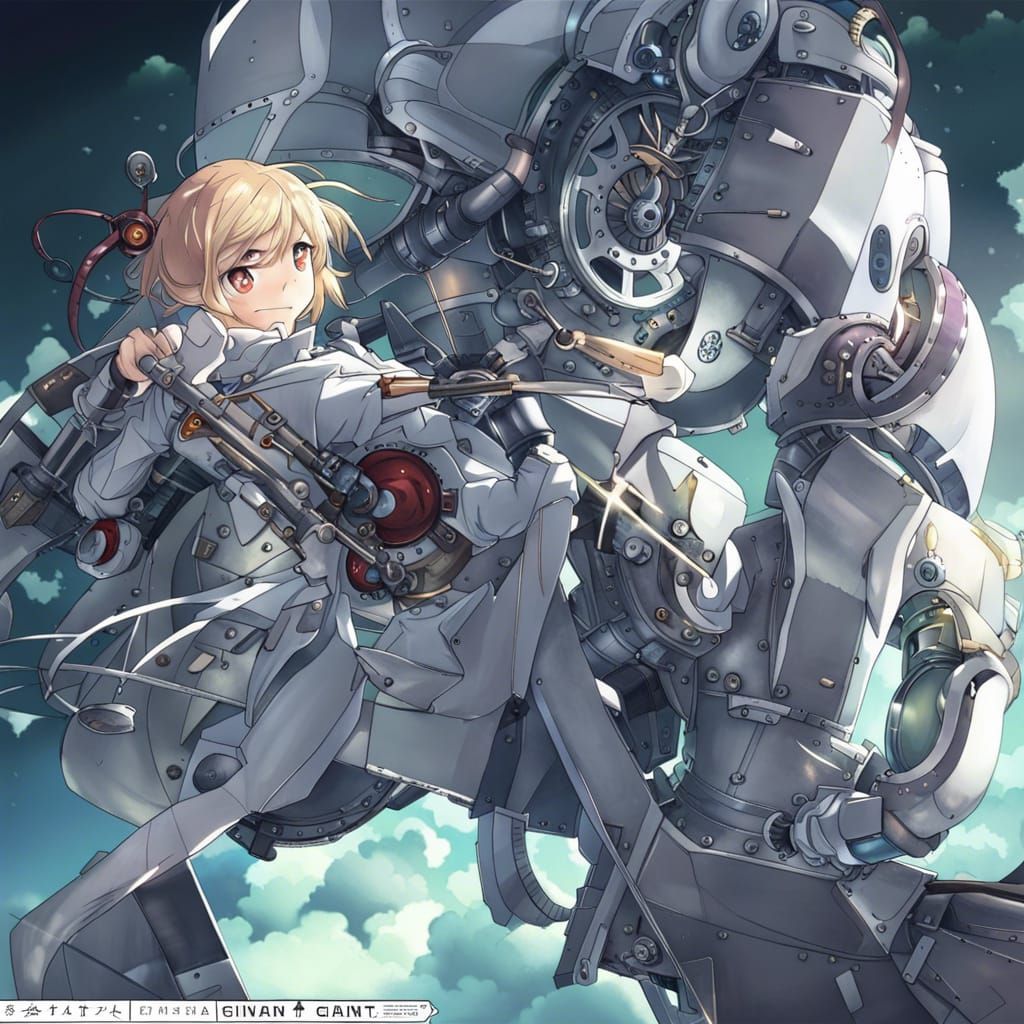 Mechanical Giant in Anime Style