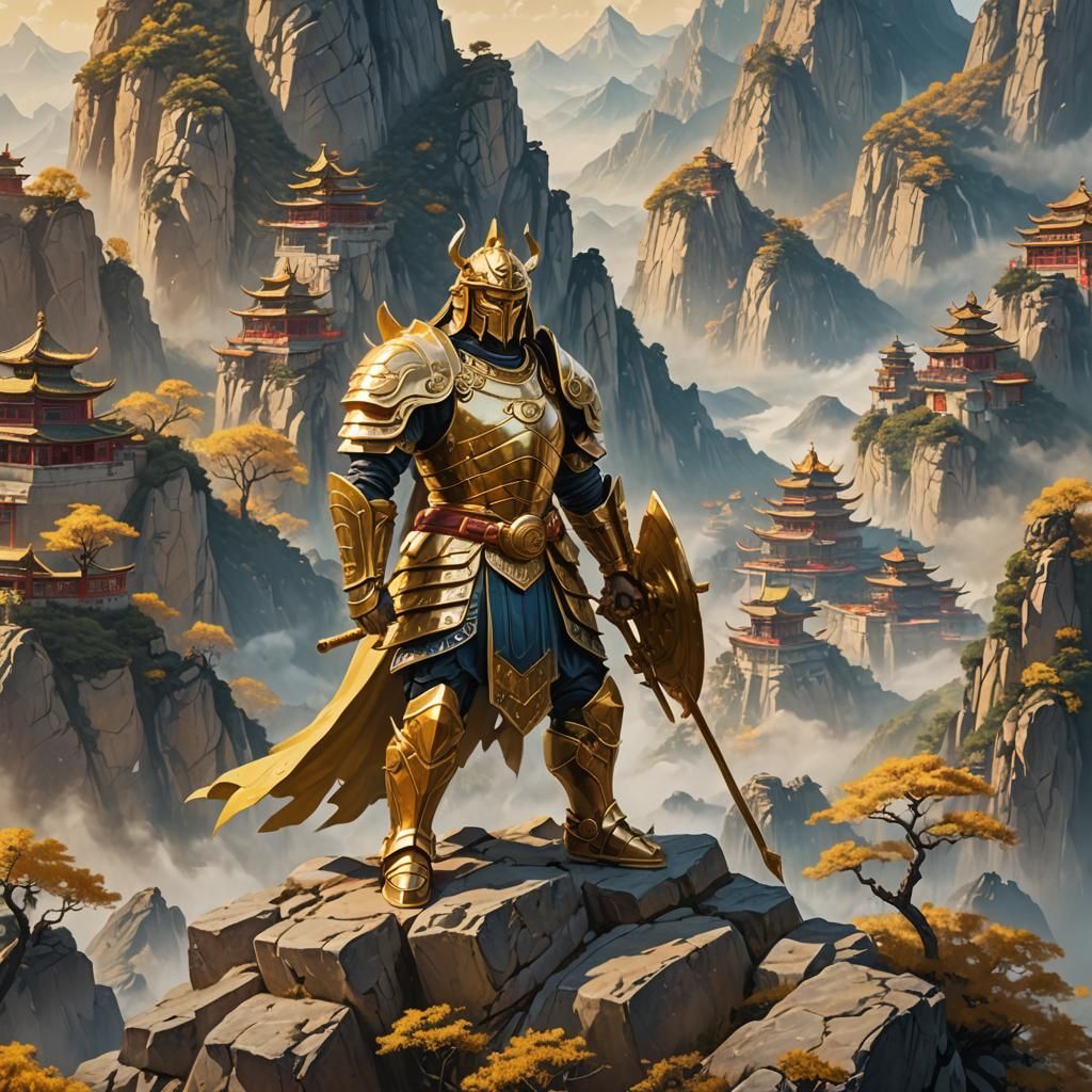 Libra Armor on Rozan: A Fantasy Illustration