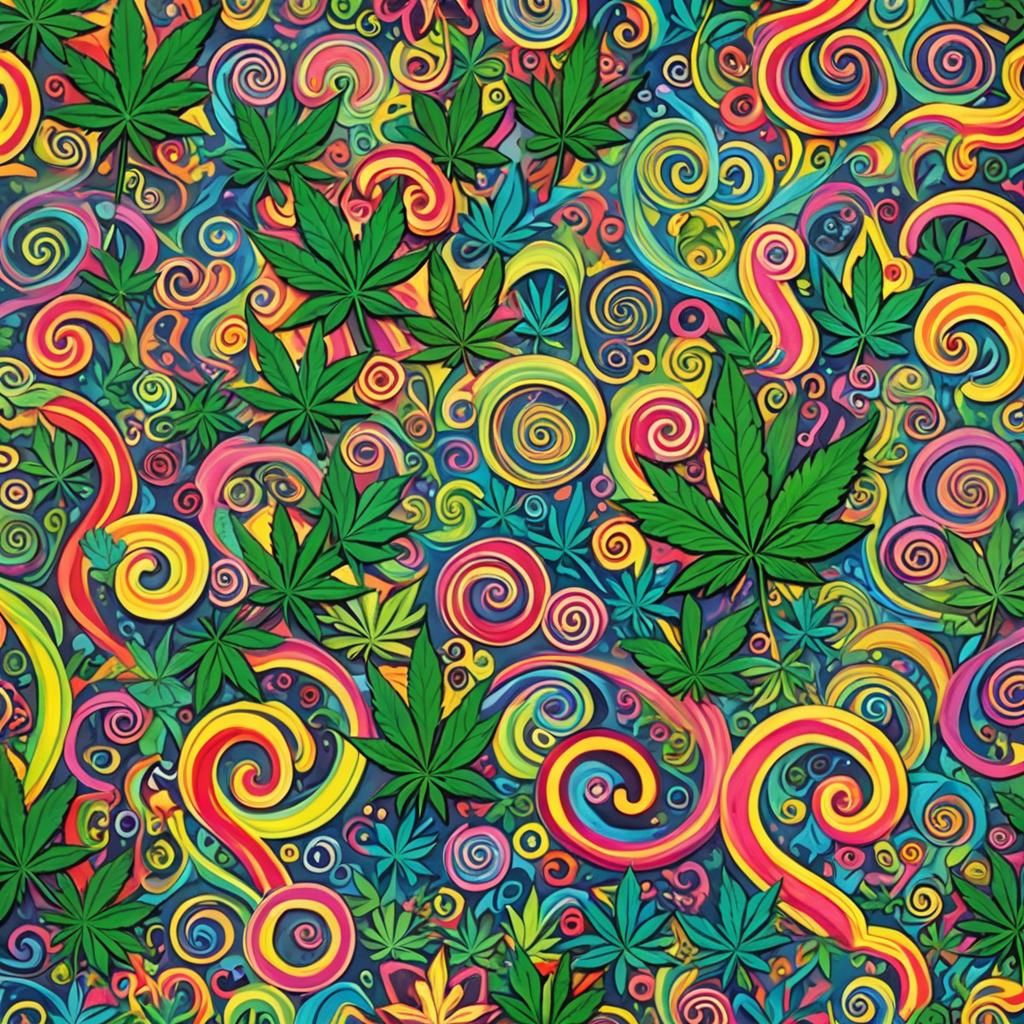 Marijuana themed scrapbook page