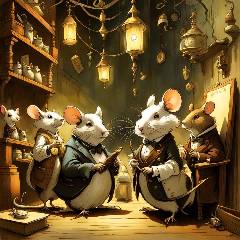 Three Blind Mice in Fantasy Nursing Home