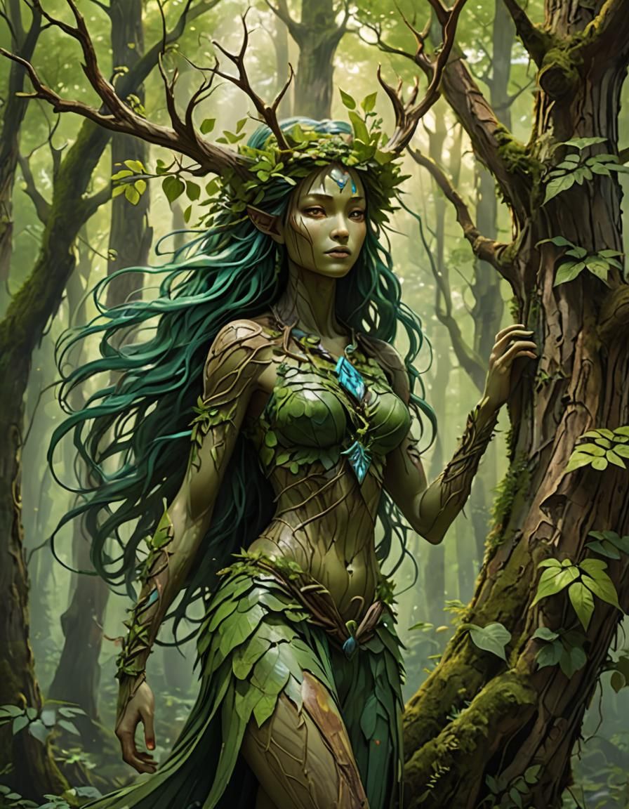 Forest Spirit in Ancient Woods