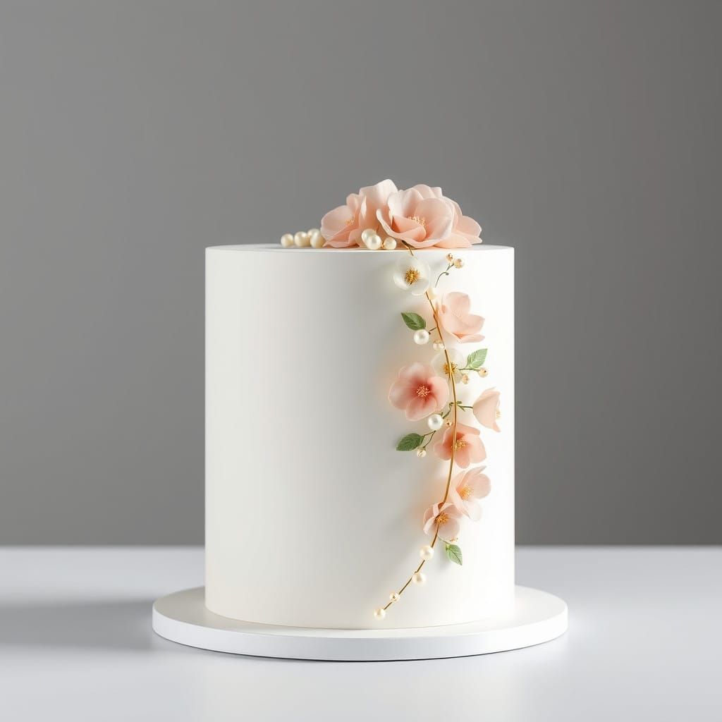 Luxurious Geometric Cake in Modern Art Deco Style
