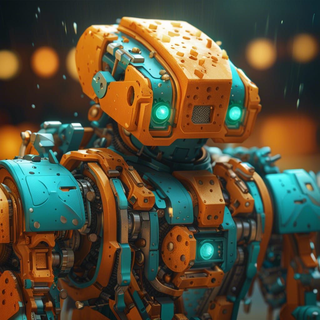 Cheese Robot Concept Art in Unreal Engine 5
