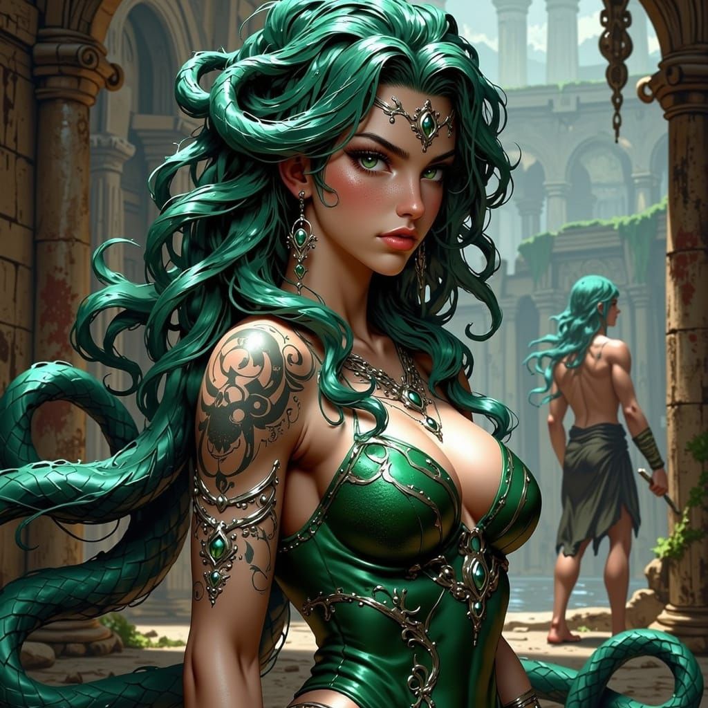 Medusa, Goddess of Serpentine Beauty